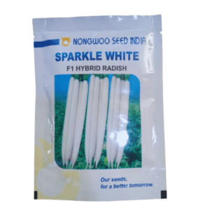 Hybrid Radish Seeds Sparkle white 100g (Nongwoo Seeds)