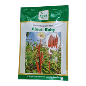 Best Hybrid red okra Seeds Ajeet-Ruby